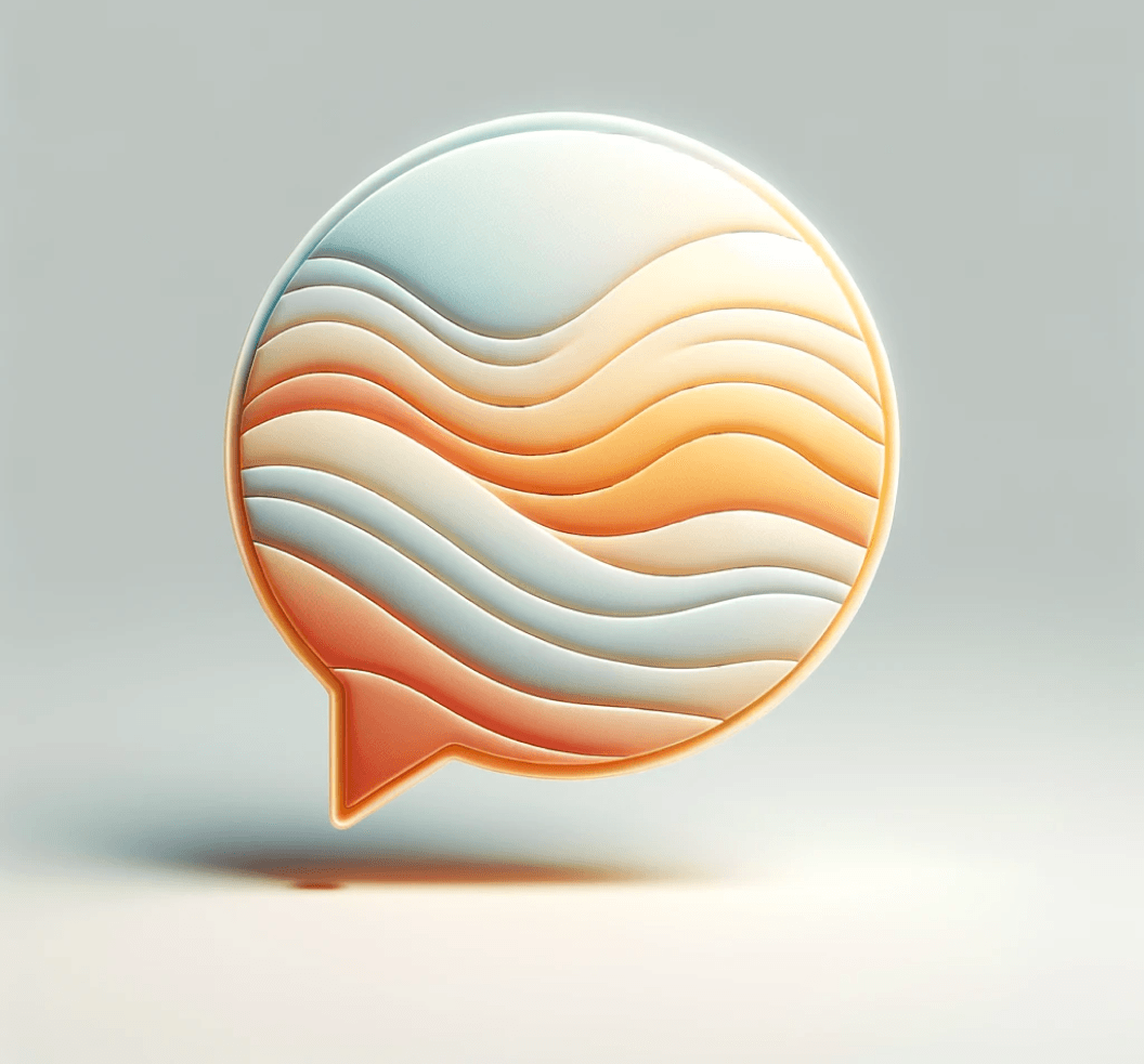 Chat bubble illustration